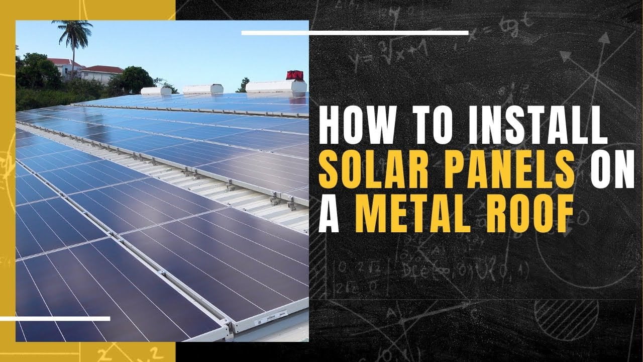 How to Install Solar Panels on a Metal Roof - S-5! Metal Roof Attachments